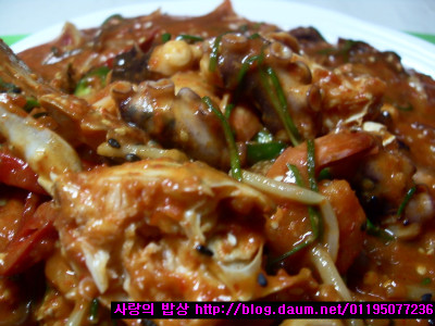 주말별미! 낙지볶음 만들려다 해물찜이 완성!>_