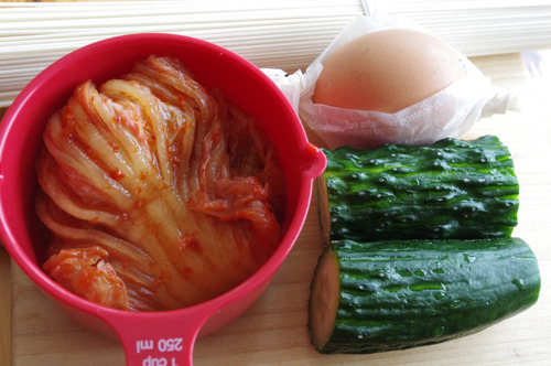 착한재료! 김치비빔국수