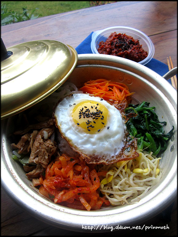 울 서방 빵~하고 웃음 터뜨리게 만든 양은 냄비 비빔밥
