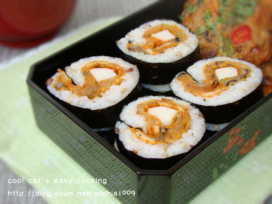 맛있는 김치전이 김밥을 만나면<나들이에 좋은 별미김밥>^^