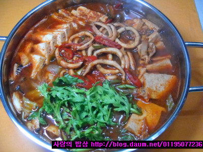 오징어버섯찌개