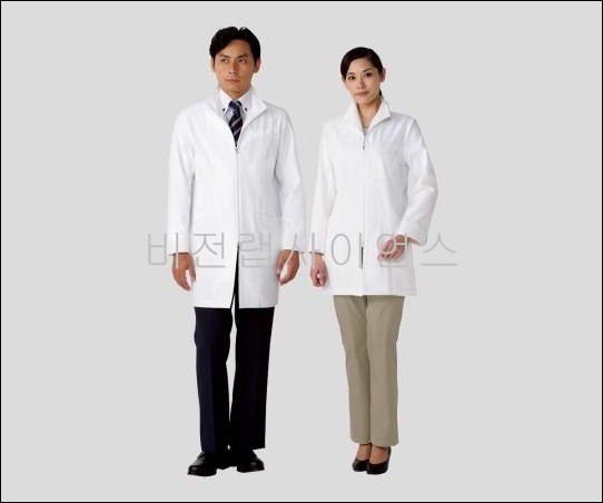 Zip 업 백의 하프 코트, LAB COAT