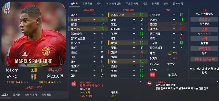 FM2017 공식로스터 포텐정리 | 인스티즈