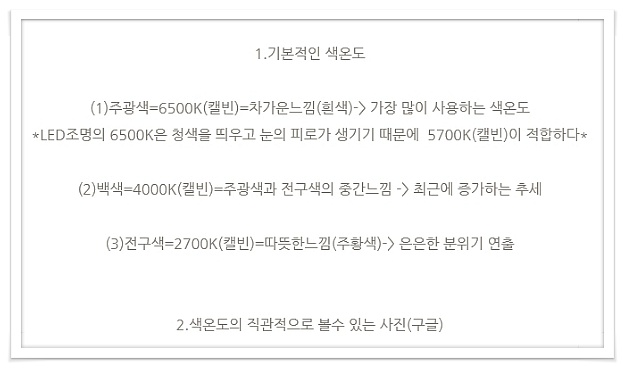 ▶조명을 알고 구입하고 시공하쟈!