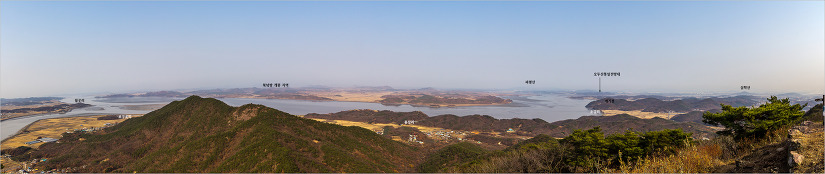 김포 문수산 조망도