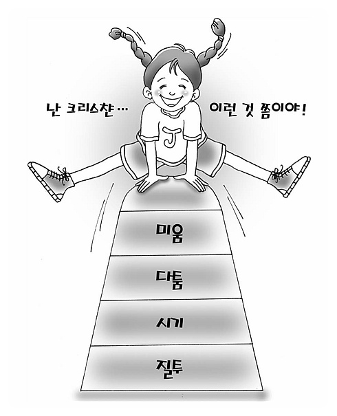 초등부/아동부/어린이/유년부 주일학교 주보 그림 이미지 - 나는야 크리스천
