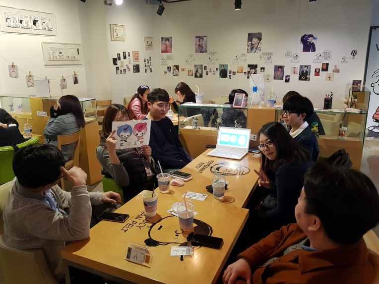 ★3월27일(수)[강남] 크지프 회화카페 + 2차 치맥 공식 후기 사진