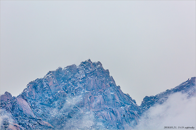 삼각산에 눈 날린 날(2018.03.21)