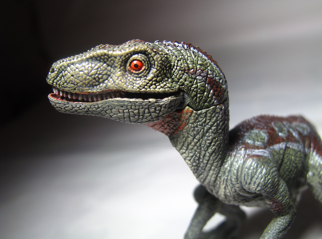papo green velociraptor